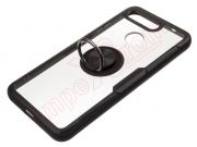 Funda RING transparente y negra con anillo anticaída negro para Huawei Honor View 20, PCT-L29, Huawei Honor V20